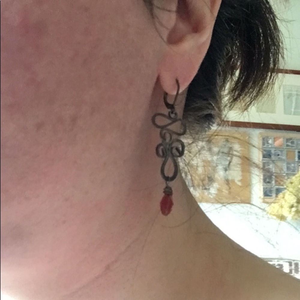 Scrollwork earrings - Picture 3 of 3